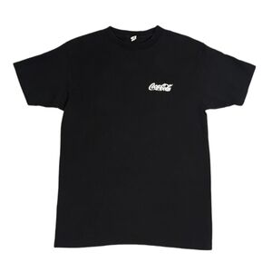 Zync Coca Cola Embroidered Tshirt Crew Neck Employee Novelty Black Medium